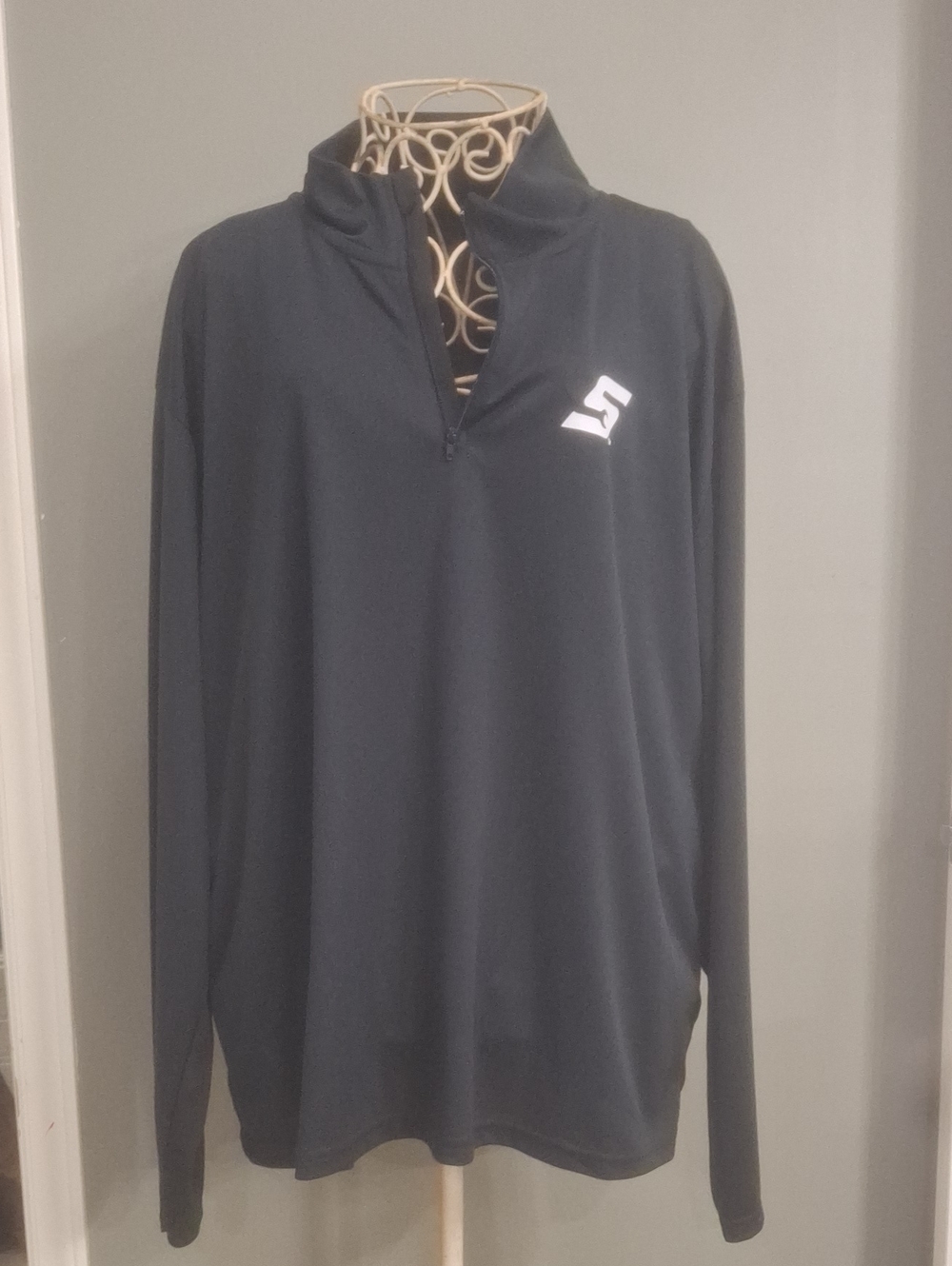Snap-on Men's Black Half-Zip Performance Pullover